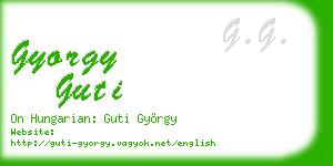 gyorgy guti business card