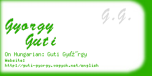 gyorgy guti business card